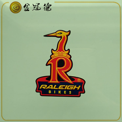 定制鳳凰牌自行車(chē)商標彩色印刷動(dòng)物形狀金屬logo標牌標貼定做